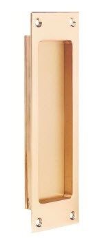 Accurate S2002 7" Square Style Pocket Door Flush Pull