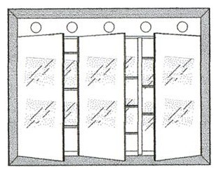 Afina Signature 34 x 34" Lighted Medicine Cabinet