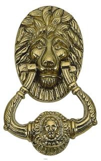 Brass Accents Lion Knocker A07-K5010