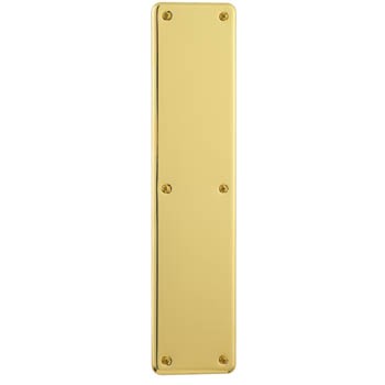 Baldwin Round Corner Push Plate - 2 Sizes 2110