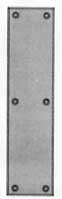Baldwin Beveled Edge Push Plate - 3 Sizes 2121