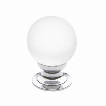 Baldwin Round Satin Crystal Knob in 3 Sizes -4320