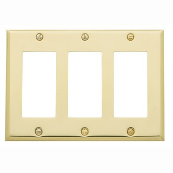 Baldwin Triple GFCI Switchplate - 4740