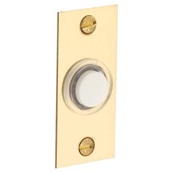 Baldwin Rectangular Bell Button - 4853