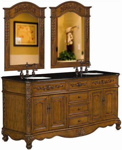 Belle Foret Double Basin Vanity w/Sinks 72" - 30354R