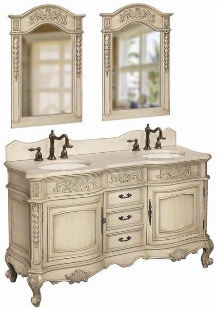 Belle Foret Double Basin Vanity w/Sink 59" - 33308R