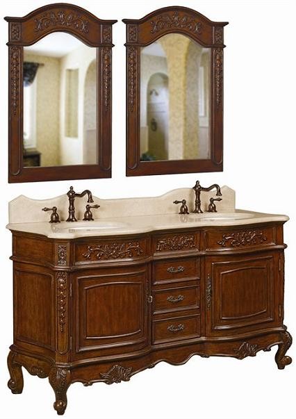 Belle Foret Double Basin Vanity w/Sink 59" - 33309R