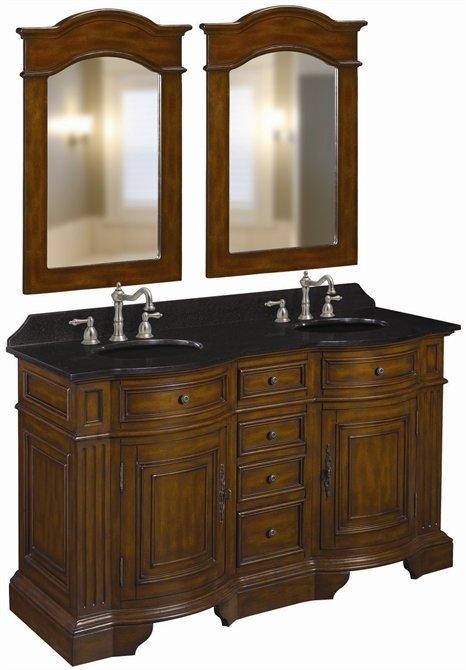Belle Foret Double Basin Vanity w/Sinks 60" - 33831R