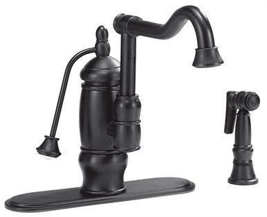 Belle Foret Pump Handle Kitchen Faucet w/Spray - N146 04