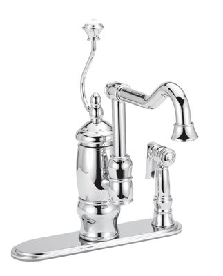Belle Foret Spiral Handle Kitchen Faucet w/Spray - N147 03