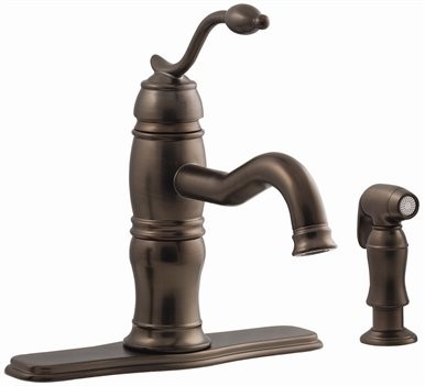 Belle Foret Lever Handle Kitchen Faucet w/Spray - N190 01