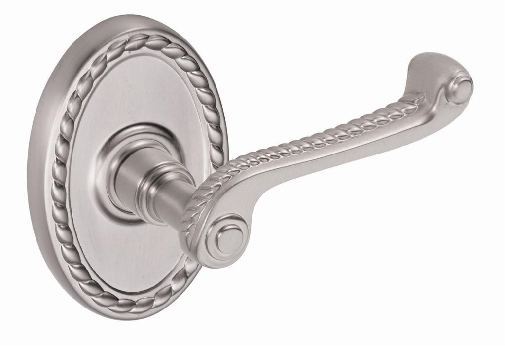 Fusion Wellington Rope Lever w/Oval Rose
