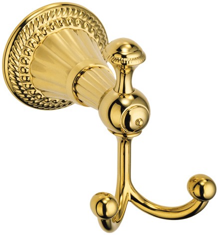 Fusion Colonial Crest Robe Hook Double - COL-RHK