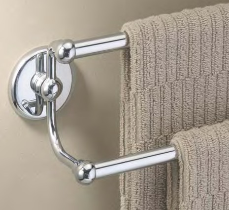 Gatco 5458 Vogue - 24" Double Towel Bar