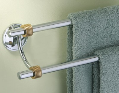 Gatco Belvedere Collection - 24" Double Towel Bar