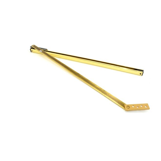 Glynn-Johnson 455H-3 Medium Duty Size 5 Hold Open Surface Overhead Door Holder - Bright Brass