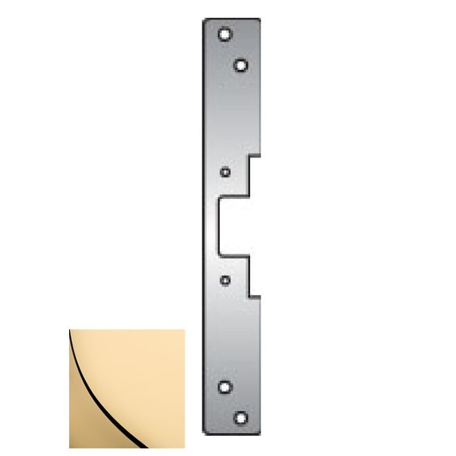 HES 504605 504 Faceplate for 5000 Strike - Bright Brass