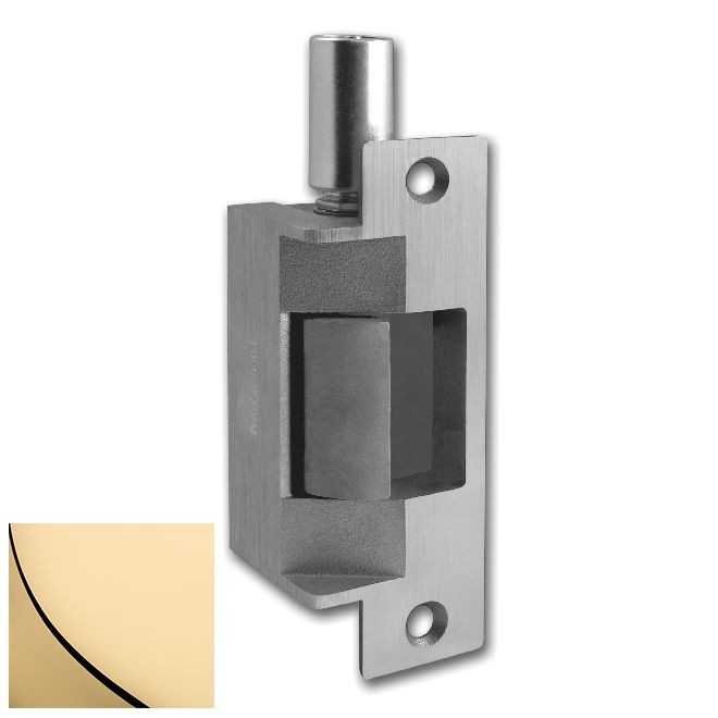 HES 71224D605LBMLCM 24VDC Electric Strike with LBMLCM Latchbolt Monitor - Bright Brass