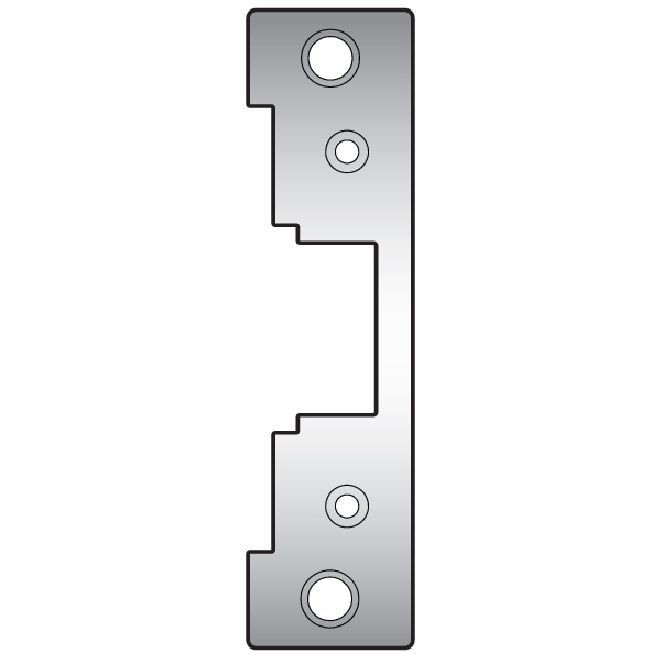HES 791630 Faceplate for 7000 Strike - Satin Stainless Steel