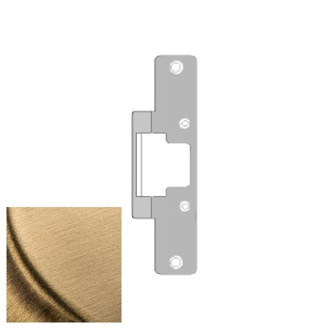 HES 803606 Faceplate for 8000 Strike - Satin Brass