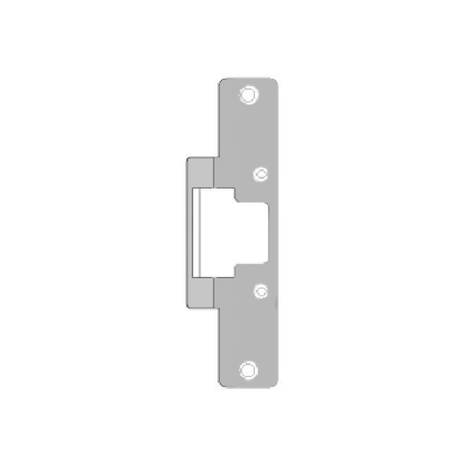 HES 803629 Faceplate for 8000 Strike - Bright Stainless Steel