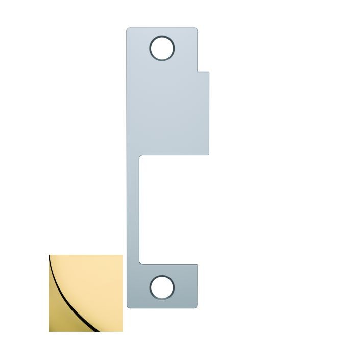 HES 852M605 Faceplate for 8500 Yale, Accurate, Falcon, Simplex - Bright Brass