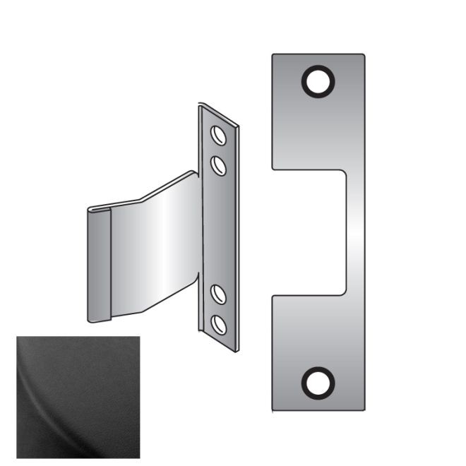 HES EBLK E Faceplate for 1006 Strike - Black