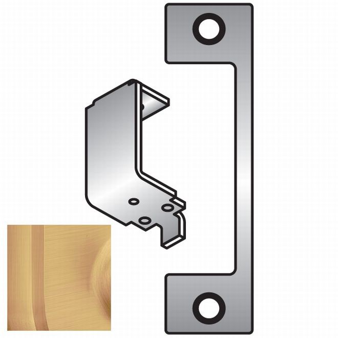 HES H612 H Faceplate for 1006 Strike - Satin Bronze