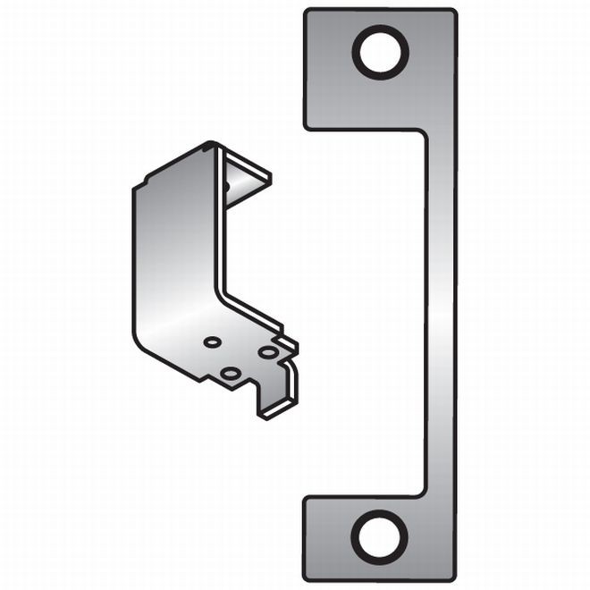 HES HD630 HD Faceplate for 1006 Strike - Satin Stainless Steel