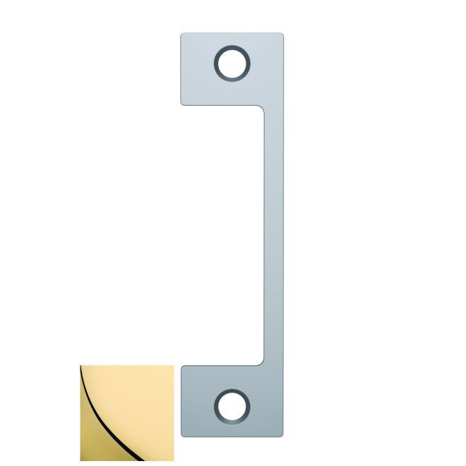 HES HM605 HM Faceplate for 1006 Strike - Bright Brass
