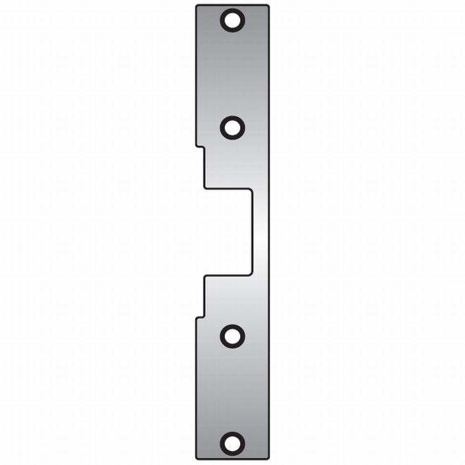 HES J2630 J2 Faceplate for 1006 Strike - Satin Stainless Steel