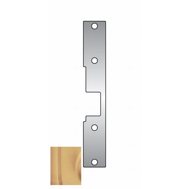 HES KM2612 KM2 Faceplate for 1006 Strike - Satin Bronze