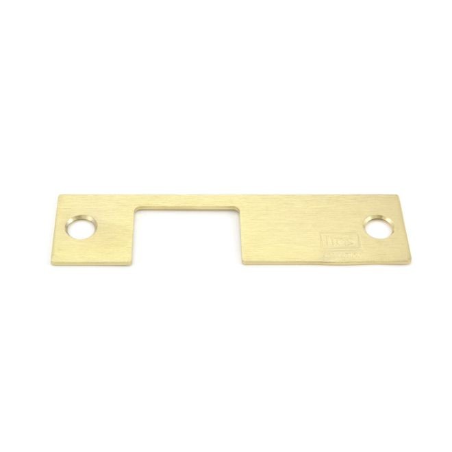 HES KM606 KM Faceplate for 1006 Strike - Satin Brass