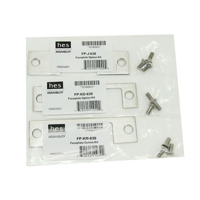 HES LBKIT630 LB Faceplate for 1006 Strike - Satin Stainless Steel