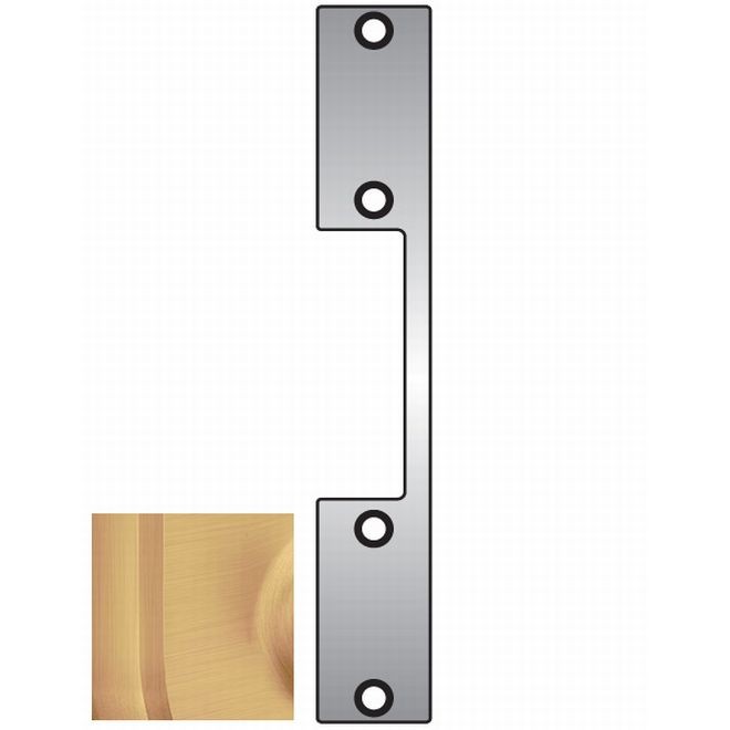 HES N2612 N2 Faceplate for 1006 Strike - Satin Bronze