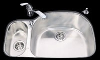 Kindred Crown Combination Bowl Undermount - Left