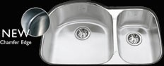 Kindred Crown 32" Combination Bowl Sink