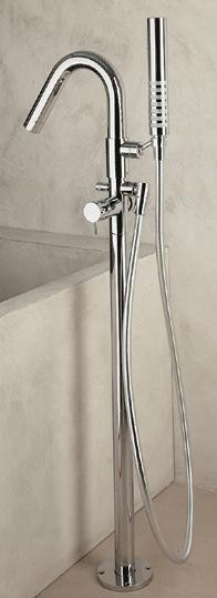 Lacava Minimal Floor Standing Tub Filler w/Shower