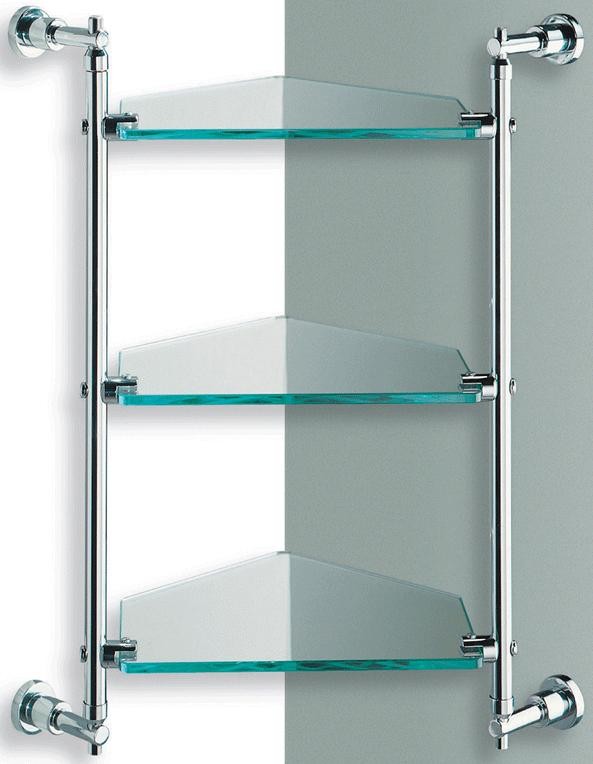 Lacava Dodo 3 Clear Glass Corner Shelves