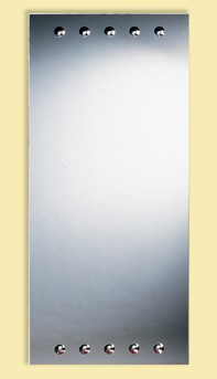 Lacava Mirror Rectangular Mirror w/Glass Buttons - 6578
