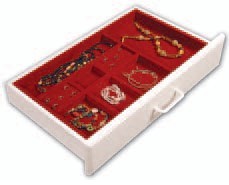 Standard Jewelry Tray 22" with 8 Compartments (4 Pack)