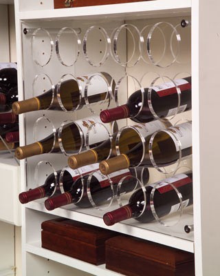 October Company 20 Bottle Swiss Wine Rack