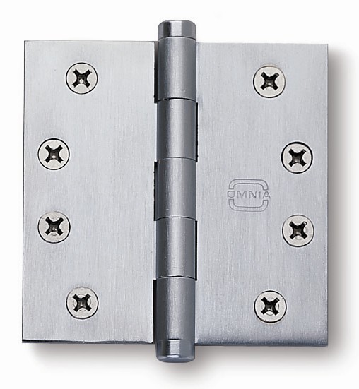 Omnia Solid Brass 4" Plain Bearing Hinge