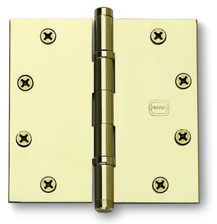 Omnia Solid Brass 5" Ball Bearing Hinge - 985BB/5