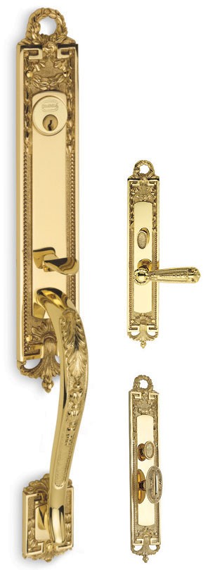 Omnia Southampton Double Cylinder Entry Handle