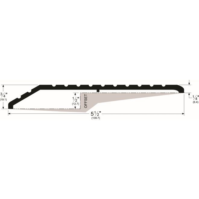 Pemko 157A 36" Offset Saddle Threshold Mill Aluminum