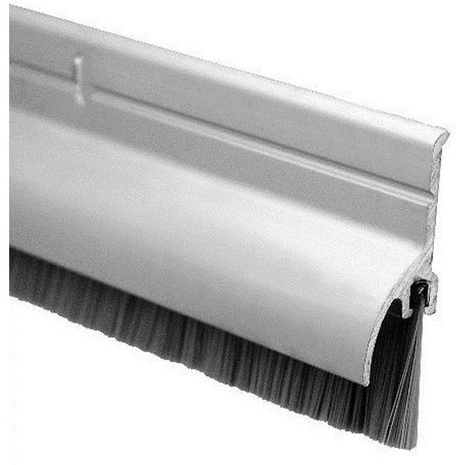 Pemko 3452CNB 36" Aluminum Retainer with Rain Drip and Nylon Brush Clear Aluminum