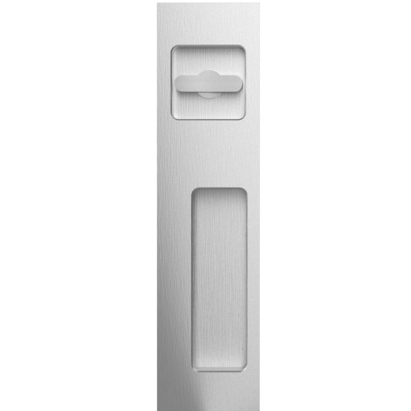 Accurate Lock 7-3/4" Rectangular Flush Pull with Thumbturn (Concealed) - FC7346T