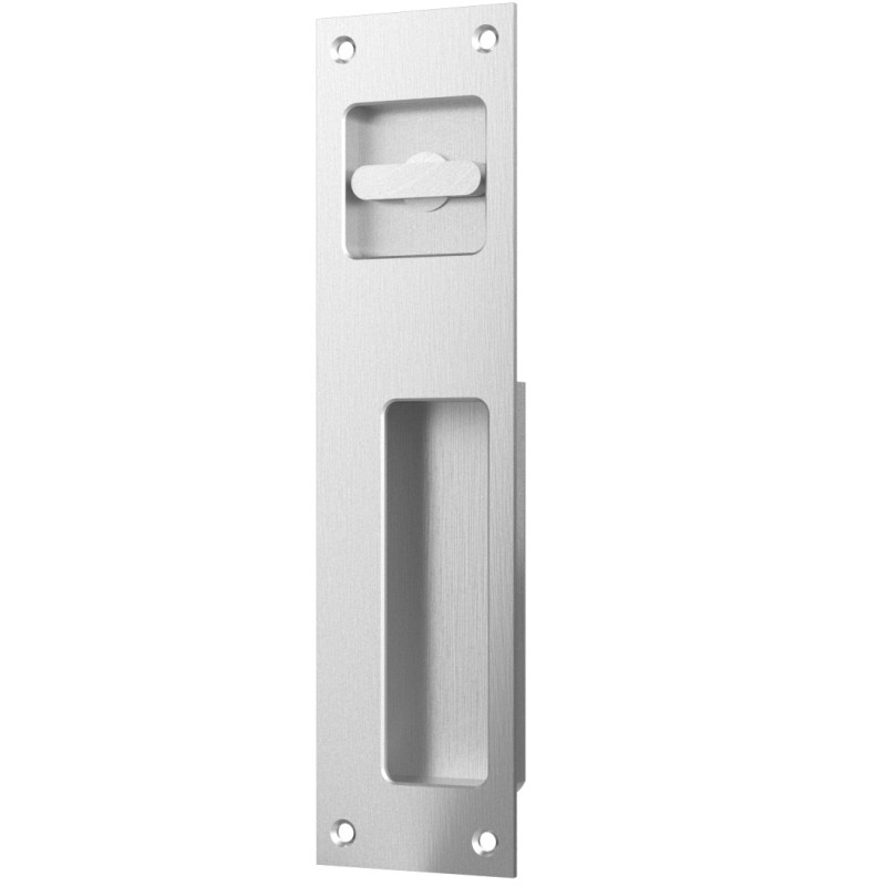 Accurate Lock 9" Rectangular Flush Pull with Thumbturn - FE9006T