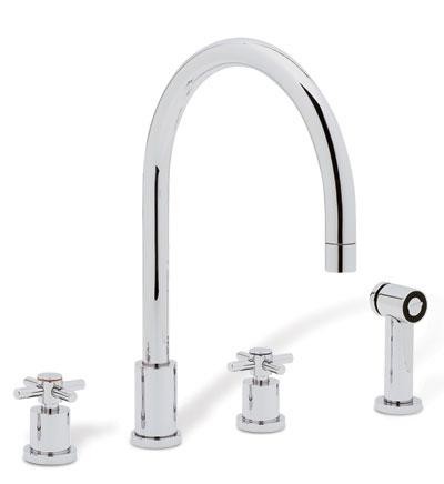 Blanco Meridian Widespread Kitchen Faucet W/Ss (Cross Handles) - 157-130